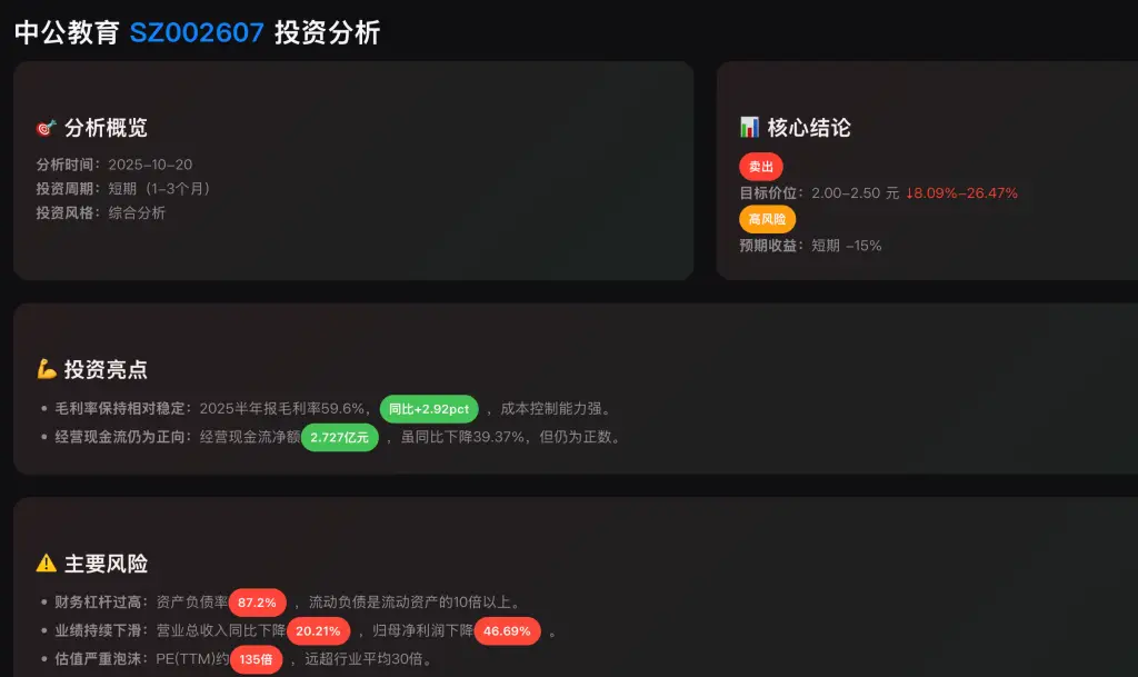 【财经博主必备】股票专业分析并生成精美网页+一键生成财经金融知识卡片-六耳AI智能体